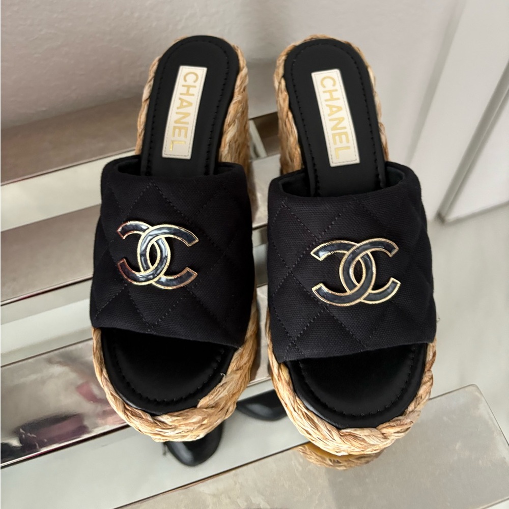 Chanel wedges